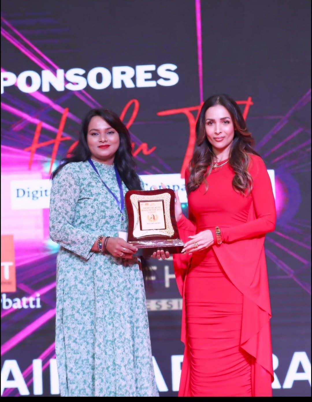 Award Ceremony — Recognition by Celebrity Guest